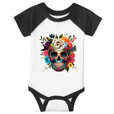 Dia De Los Muertos Costume Of Dead Sugar Skull Infant Baby Jersey Bodysuit