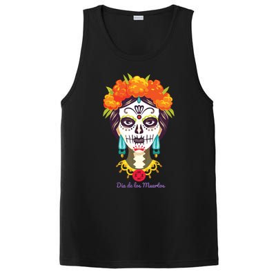 Da De Los Muertos Mexican Day Of Dead PosiCharge Competitor Tank