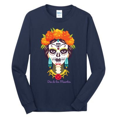 Da De Los Muertos Mexican Day Of Dead Tall Long Sleeve T-Shirt