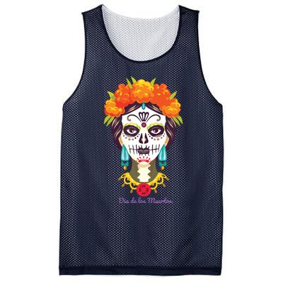 Da De Los Muertos Mexican Day Of Dead Mesh Reversible Basketball Jersey Tank