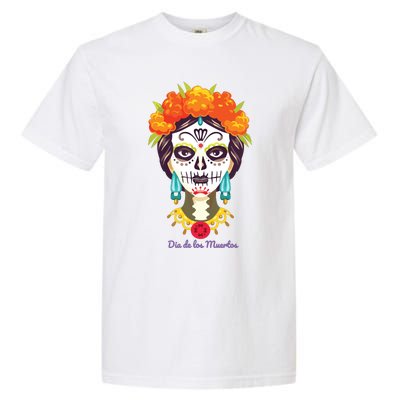 Da De Los Muertos Mexican Day Of Dead Garment-Dyed Heavyweight T-Shirt