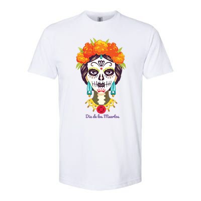 Da De Los Muertos Mexican Day Of Dead Softstyle CVC T-Shirt