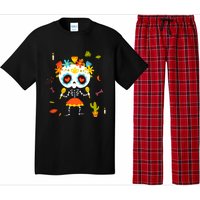 Dia De Los Muertos Girl Skeleton Mexican Sugar Skull Pajama Set