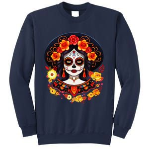 Dia De Los Muertos Day Of The Dead Sugar Skull La Catrina Sweatshirt