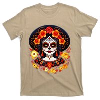 Dia De Los Muertos Day Of The Dead Sugar Skull La Catrina T-Shirt