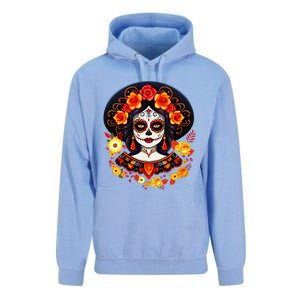 Dia De Los Muertos Day Of The Dead Sugar Skull La Catrina Unisex Surf Hoodie