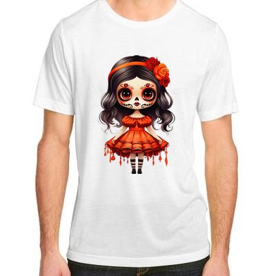 Dia De Los Muertos La Catrina Cute Skeleton Mexican Girl Gift Adult ChromaSoft Performance T-Shirt