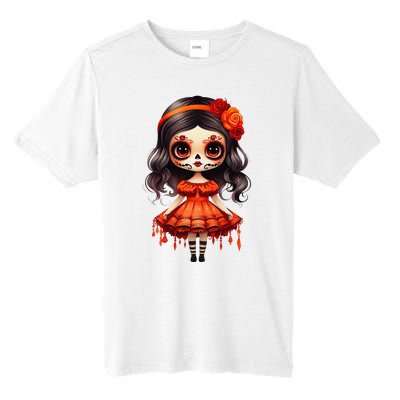 Dia De Los Muertos La Catrina Cute Skeleton Mexican Girl Gift Tall Fusion ChromaSoft Performance T-Shirt