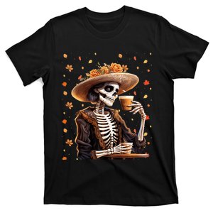 Dia De Los Muertos La Catrina Day of the Dead Sugar Skull  T-Shirt