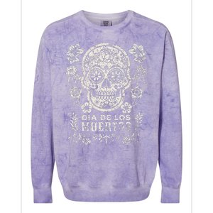 Dia De Los Muertos Mexico Sugar Skull Colorblast Crewneck Sweatshirt