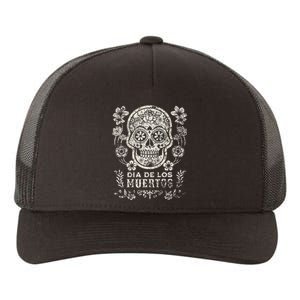 Dia De Los Muertos Mexico Sugar Skull Yupoong Adult 5-Panel Trucker Hat