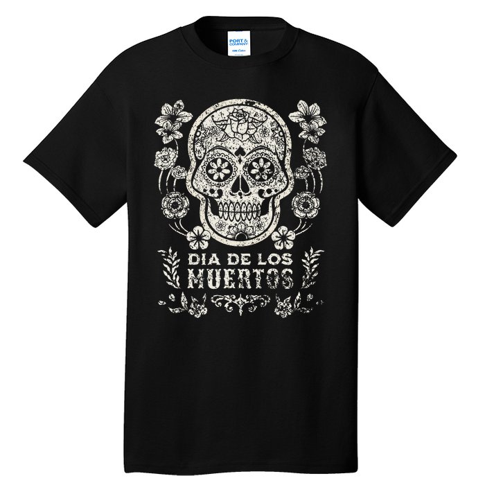 Dia De Los Muertos Mexico Sugar Skull Tall T-Shirt