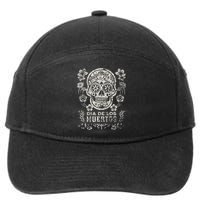 Dia De Los Muertos Mexico Sugar Skull 7-Panel Snapback Hat