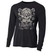 Dia De Los Muertos Mexico Sugar Skull Cooling Performance Long Sleeve Crew