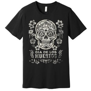 Dia De Los Muertos Mexico Sugar Skull Premium T-Shirt