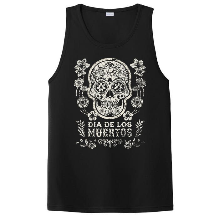 Dia De Los Muertos Mexico Sugar Skull PosiCharge Competitor Tank