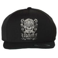 Dia De Los Muertos Mexico Sugar Skull Wool Snapback Cap