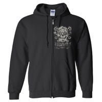 Dia De Los Muertos Mexico Sugar Skull Full Zip Hoodie