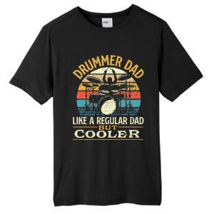 Drummer Dad Like A Regular Dad But Cooler Drums Tall Fusion ChromaSoft Performance T-Shirt