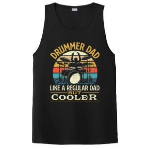 Drummer Dad Like A Regular Dad But Cooler Drums PosiCharge Competitor Tank