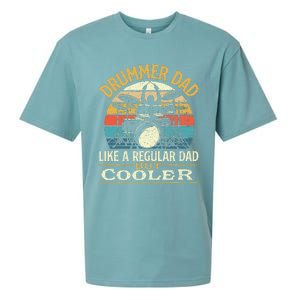 Drummer Dad Like A Regular Dad But Cooler Drums Sueded Cloud Jersey T-Shirt