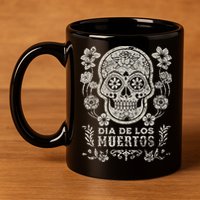 Dia De Los Muertos Mexico Sugar Skull 11oz C Handle Ceramic Mug