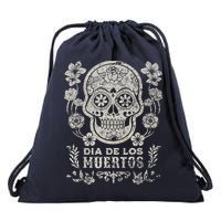 Dia De Los Muertos Mexico Sugar Skull Drawstring Bag