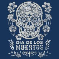 Dia De Los Muertos Mexico Sugar Skull Drawstring Bag
