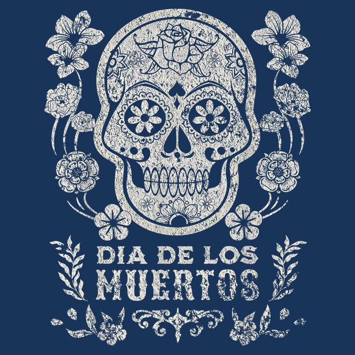 Dia De Los Muertos Mexico Sugar Skull Drawstring Bag