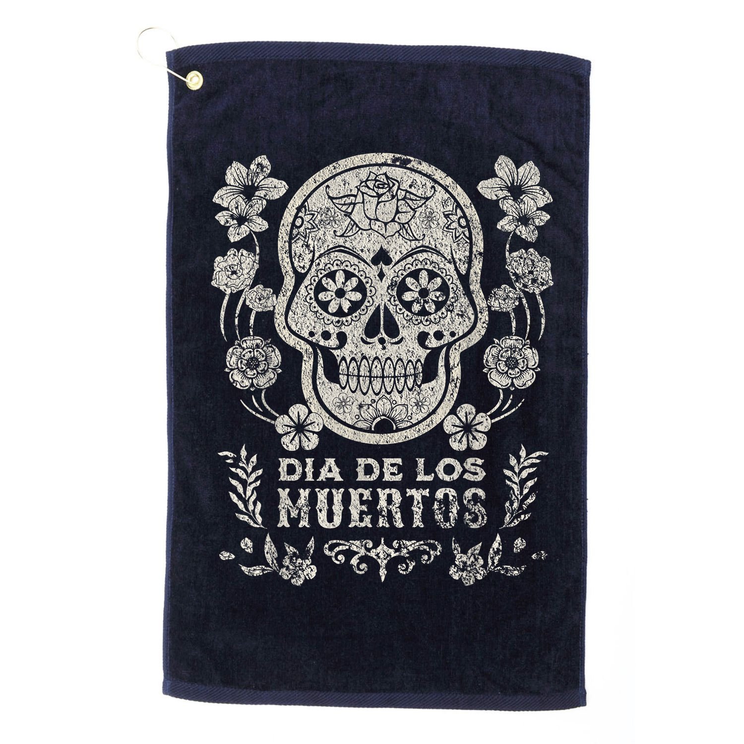 Dia De Los Muertos Mexico Sugar Skull Golf Towel
