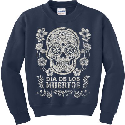 Dia De Los Muertos Mexico Sugar Skull Kids Sweatshirt