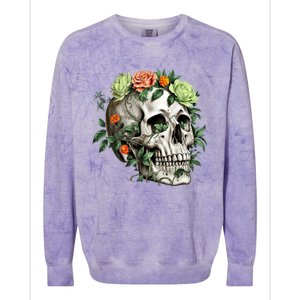 Dia De Los Muertos Costume Day Of The Dead Sugar Skull Colorblast Crewneck Sweatshirt