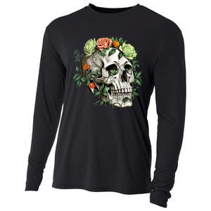 Dia De Los Muertos Costume Day Of The Dead Sugar Skull Cooling Performance Long Sleeve Crew