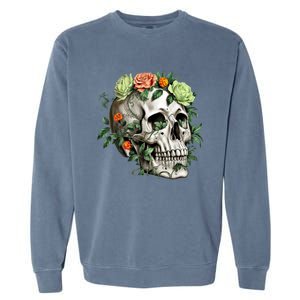 Dia De Los Muertos Costume Day Of The Dead Sugar Skull Garment-Dyed Sweatshirt