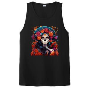 Dia De Los Muertos La Catrina Day Of The Dead Sugar Skull PosiCharge Competitor Tank