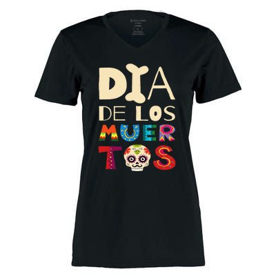 Dia de los Muertos Women's Momentum V-Neck T-Shirt