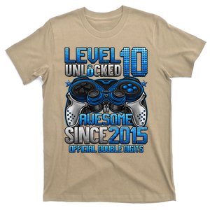 Double Digits Level 10 Unlocked 10th Birthday Boy Gift T-Shirt