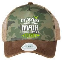 Dinosaurs DidnT Learn Math Look What Dinosaur Math Joke Legacy Tie Dye Trucker Hat