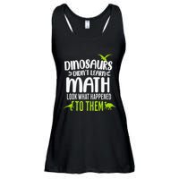 Dinosaurs DidnT Learn Math Look What Dinosaur Math Joke Ladies Essential Flowy Tank