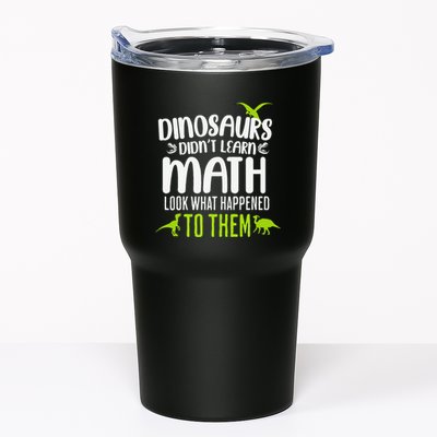 Dinosaurs DidnT Learn Math Look What Dinosaur Math Joke Tumbler