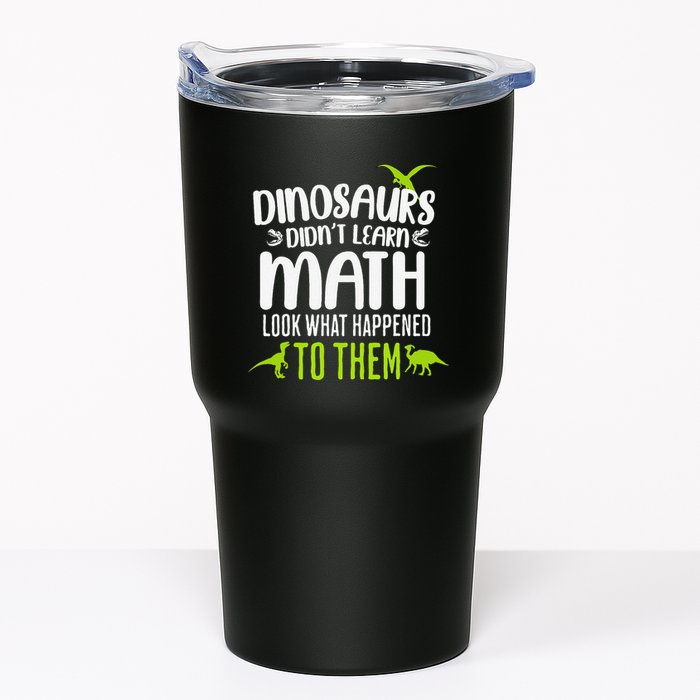 Dinosaurs DidnT Learn Math Look What Dinosaur Math Joke Tumbler