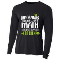 Dinosaurs DidnT Learn Math Look What Dinosaur Math Joke Cooling Performance Long Sleeve Crew
