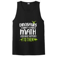 Dinosaurs DidnT Learn Math Look What Dinosaur Math Joke PosiCharge Competitor Tank