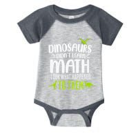 Dinosaurs DidnT Learn Math Look What Dinosaur Math Joke Infant Baby Jersey Bodysuit
