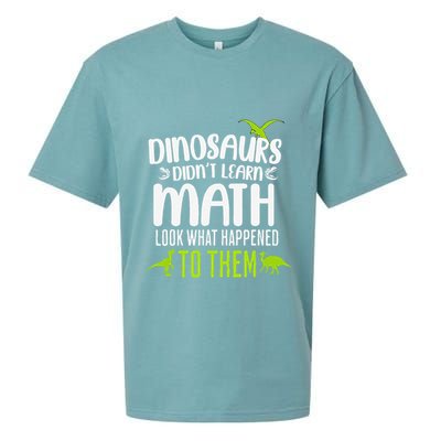 Dinosaurs DidnT Learn Math Look What Dinosaur Math Joke Sueded Cloud Jersey T-Shirt
