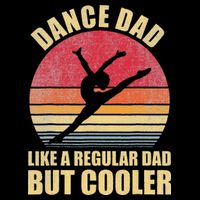Dance Dad Like A Regular Dad But Cooler Daddy. Funny Da Drawstring Bag