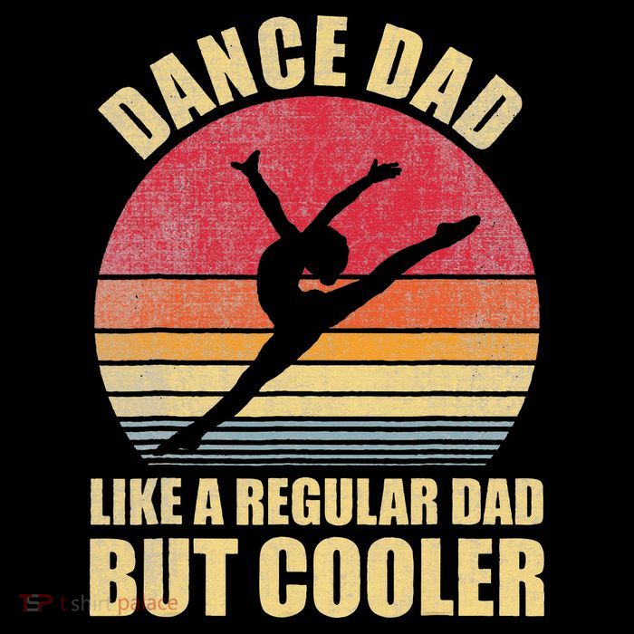 Dance Dad Like A Regular Dad But Cooler Daddy. Funny Da Women's V-Neck T-Shirt