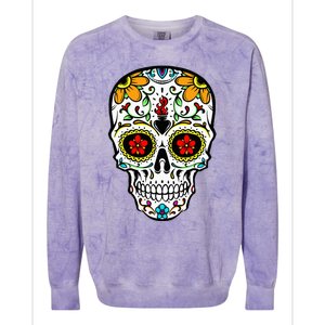 Dia De Los Muertos Costume Sugar Skull Colorblast Crewneck Sweatshirt