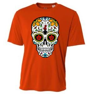 Dia De Los Muertos Costume Sugar Skull Cooling Performance Crew T-Shirt