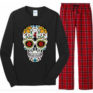 Dia De Los Muertos Costume Sugar Skull Long Sleeve Pajama Set